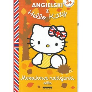 Angielski z Hello Kitty Mozaikowe naklejki żółte