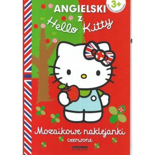 Angielski z Hello Kitty Mozaikowe naklejki czerwone
