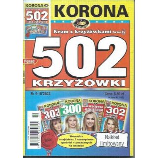502 krzyżówki Kram z krzyżówkami Seria IV Korona 9-10/2022